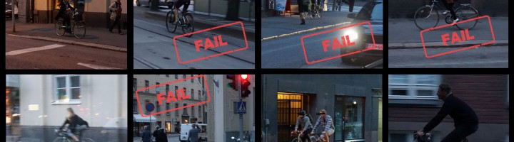 Kuinka paljon pyöräilijät oikeasti rikkovat liikennesääntöjä?